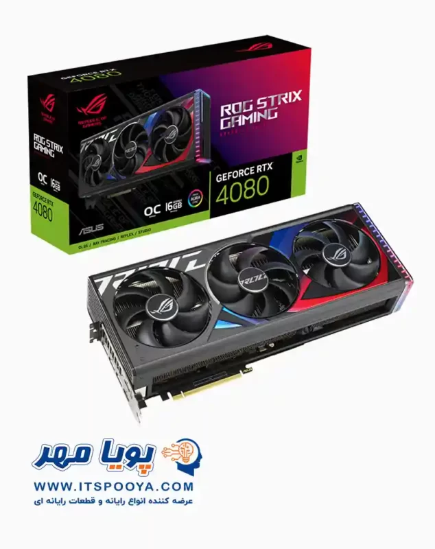 کارت گرافیک ایسوس ROG Strix GeForce RTX 4080 OC 16G GDDR6X با حافظه 16 گیگابایت