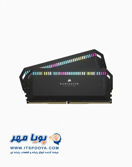 رم کورسیر DOMINATOR PLATINUM RGB ظرفیت 32 گیگابایت (2x16) از نوع DDR5-6000 CL36
