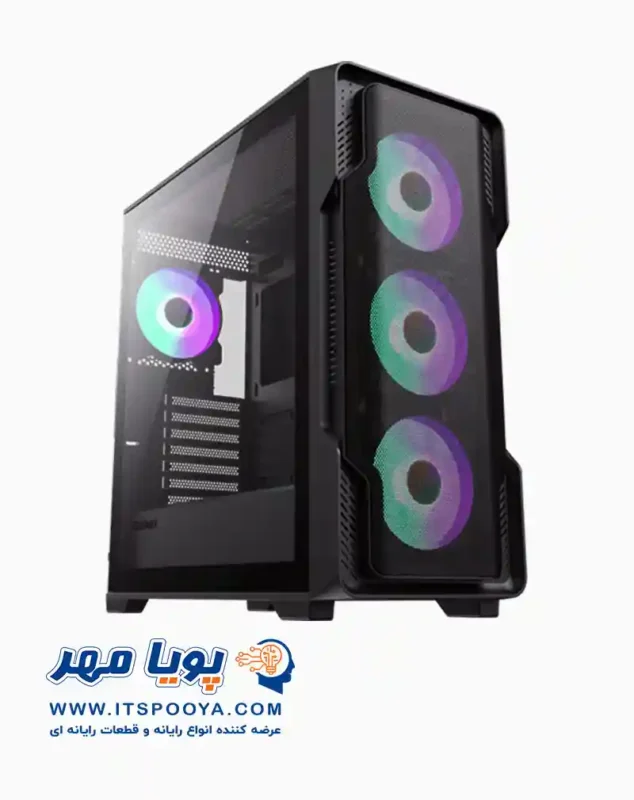 کیس گیمینگ گیم مکس Siege Black