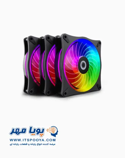 فن کیس برند گیم مکس مدل RL300 RGB بسته 3 عددی